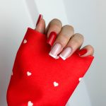 RĘKAW  MARYNARKA WALENTYNKOWA CZERWIEŃ W BIAŁE SERCA